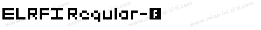 ELRFI Regular字体转换